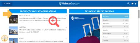 Encontre as melhores passagens para voos em promoção.